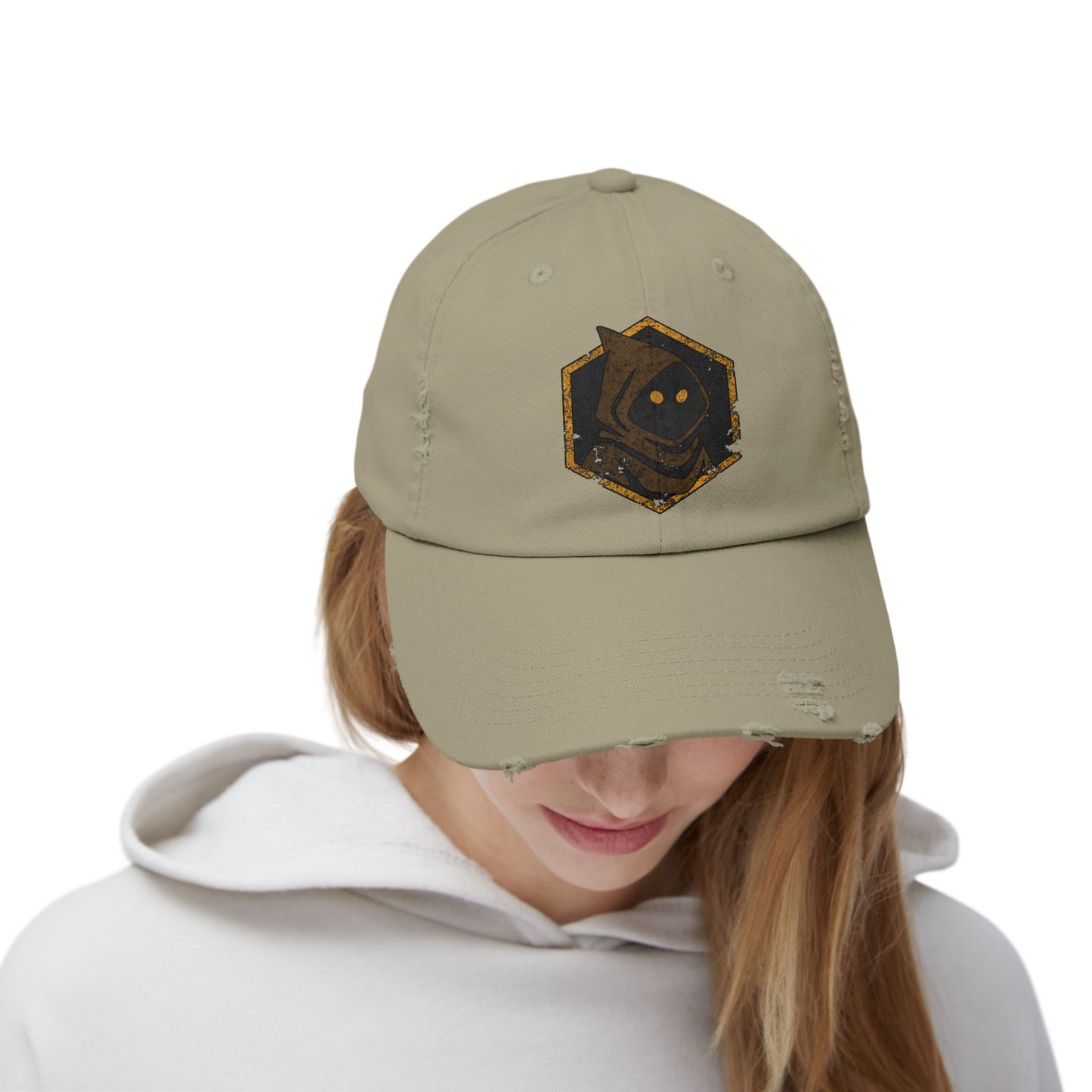 Unisex Jawa Sigil Distressed Cap