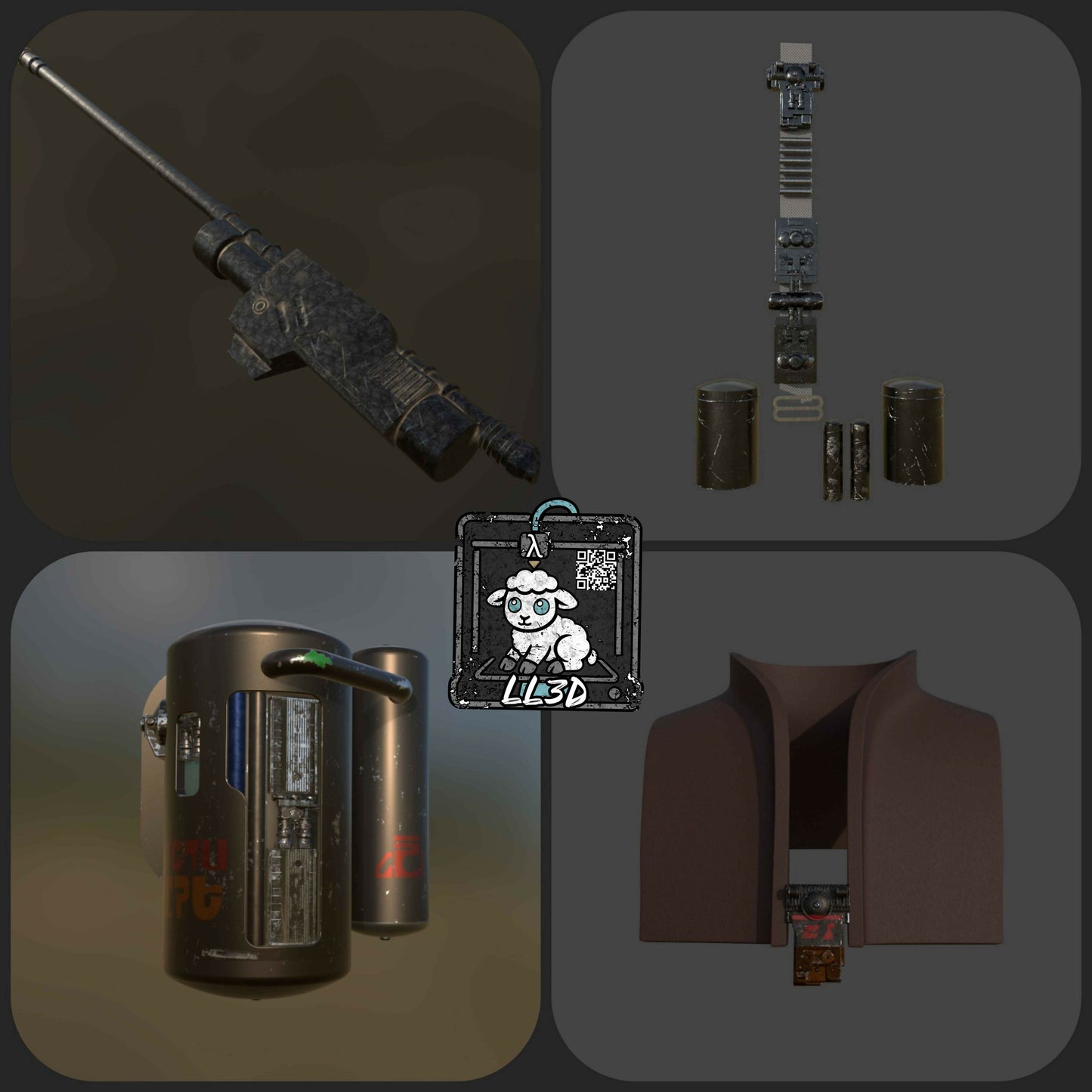 Star Wars Boushh Accessory Combo Pack STL