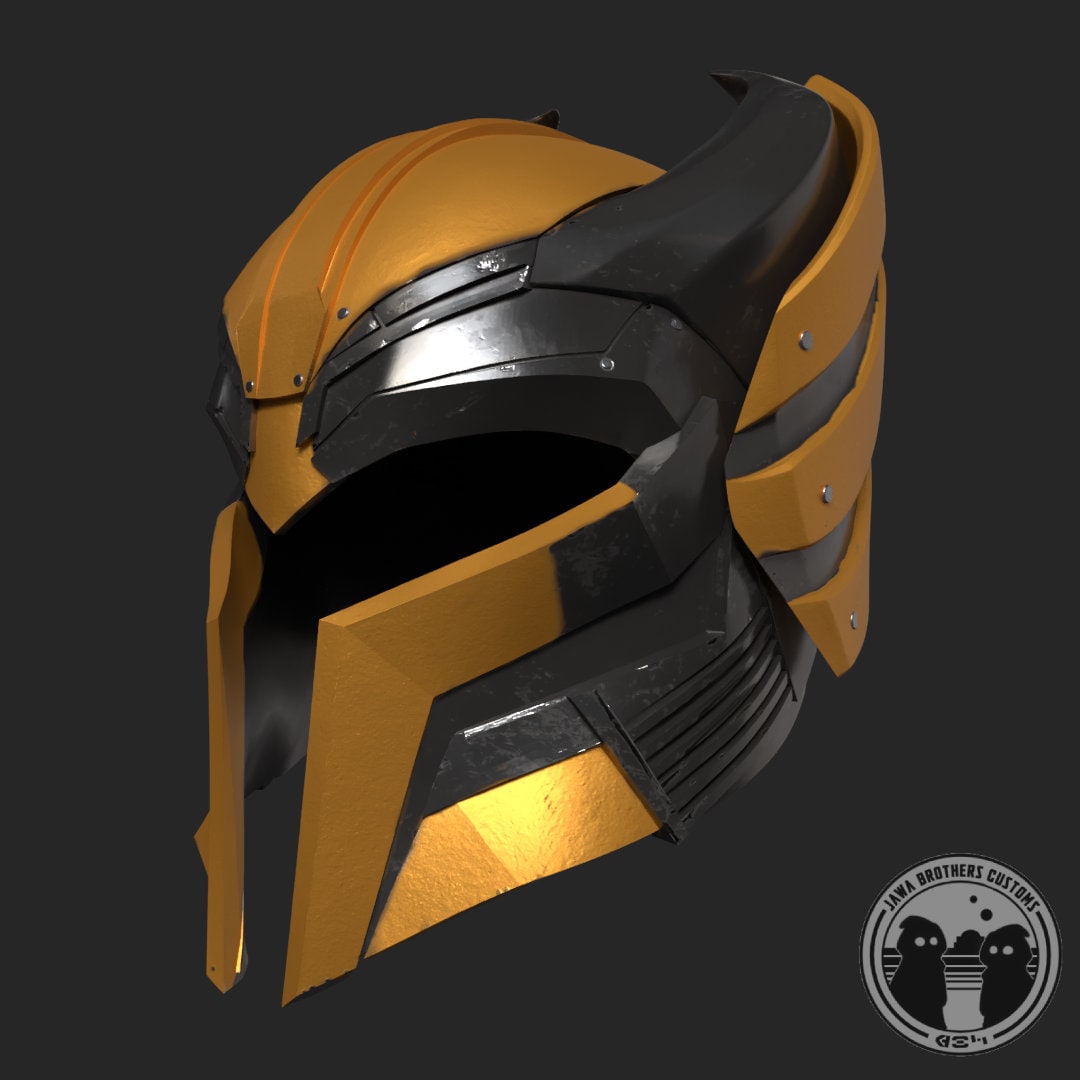 Armored Wolverine Helmet Model