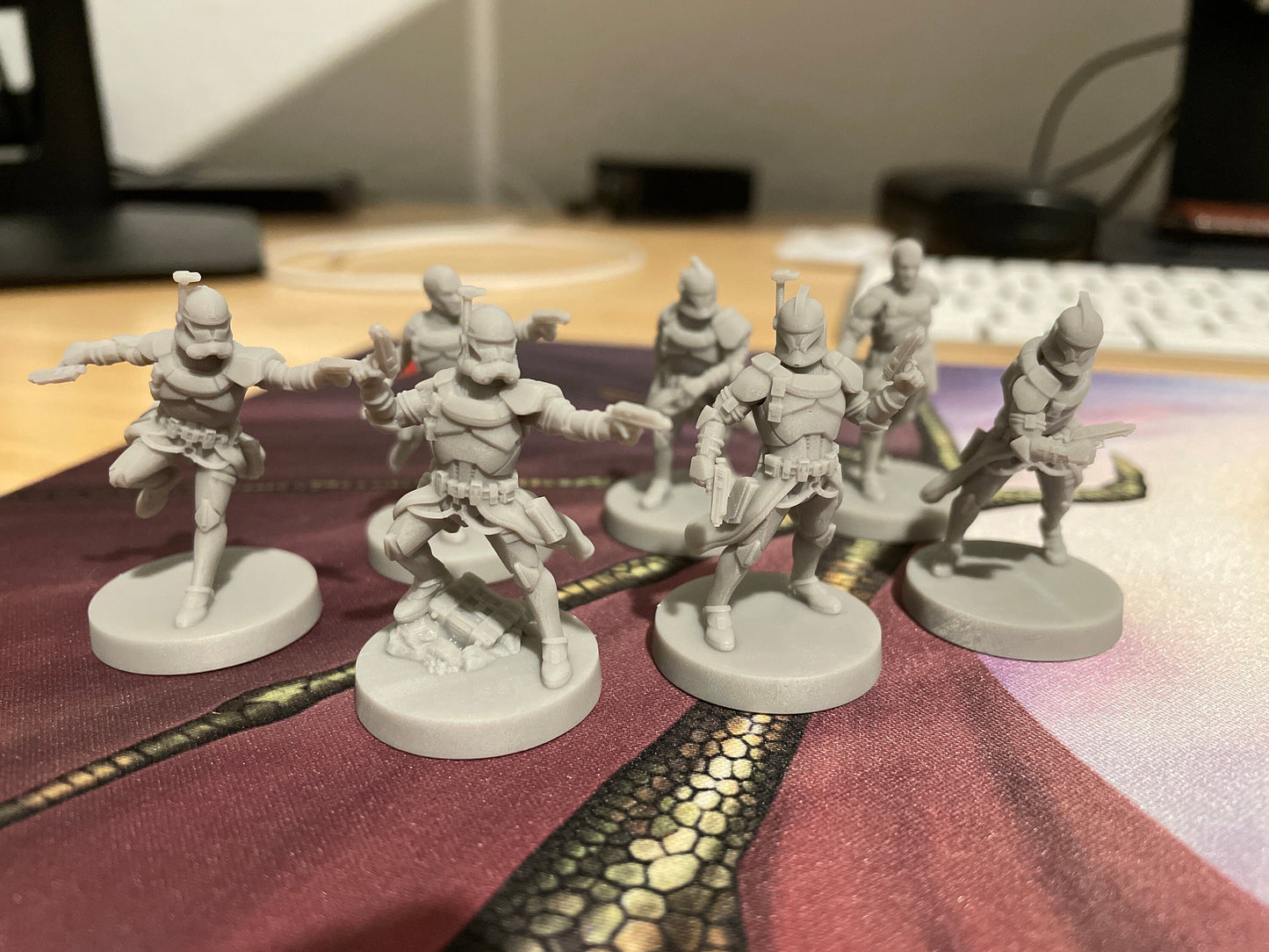 Clone Trooper Officer Miniature Wargame Figures for Table Top