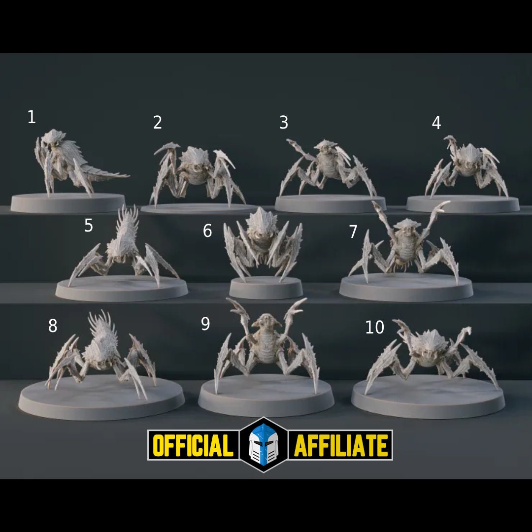 HellDivers 2 Terminid Warrior Miniature Wargame Figures for Table Top