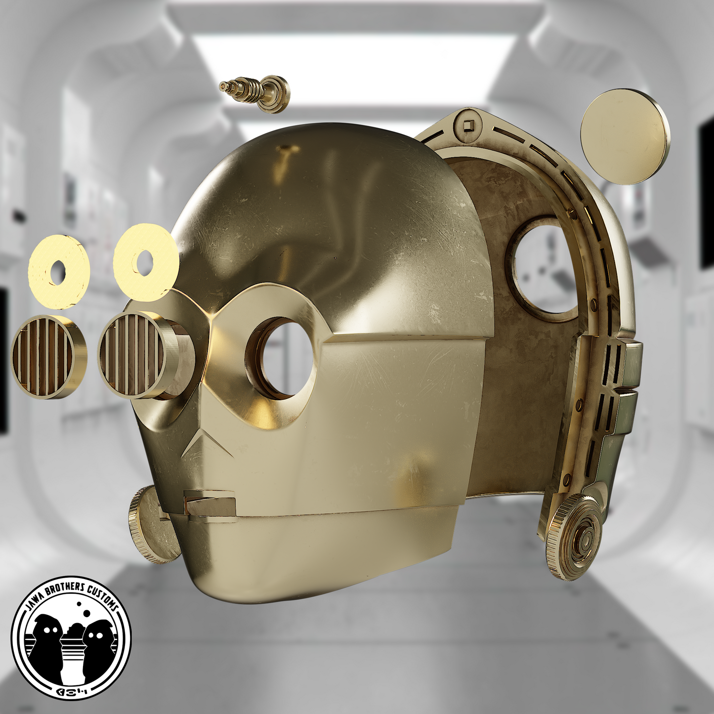 C3PO Wearable Helmet Model