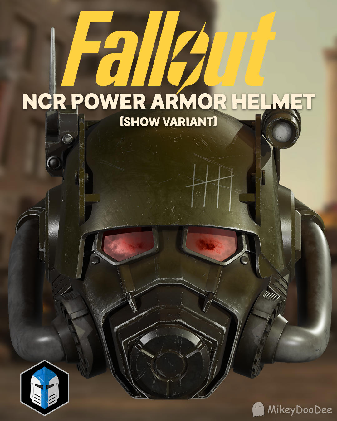 Fallout NCR Power Armor Helmet 3D Print File