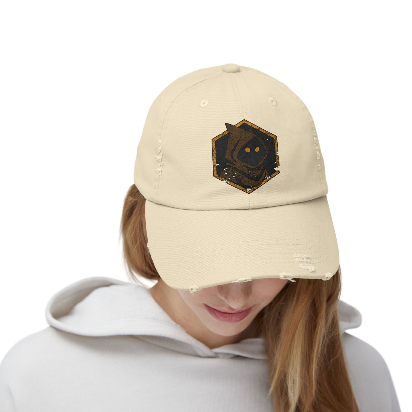 Unisex Jawa Sigil Distressed Cap