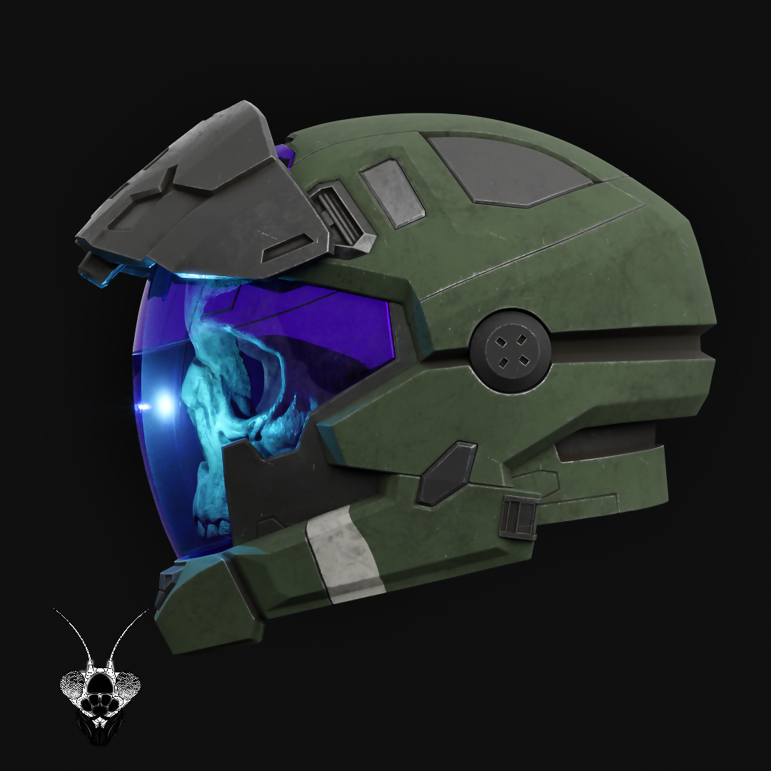 Halo Reach Pilot Haunted Helmet