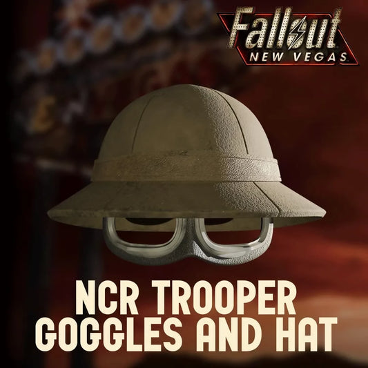 Fallout New Vegas NCR Trooper Goggles and Hat STL