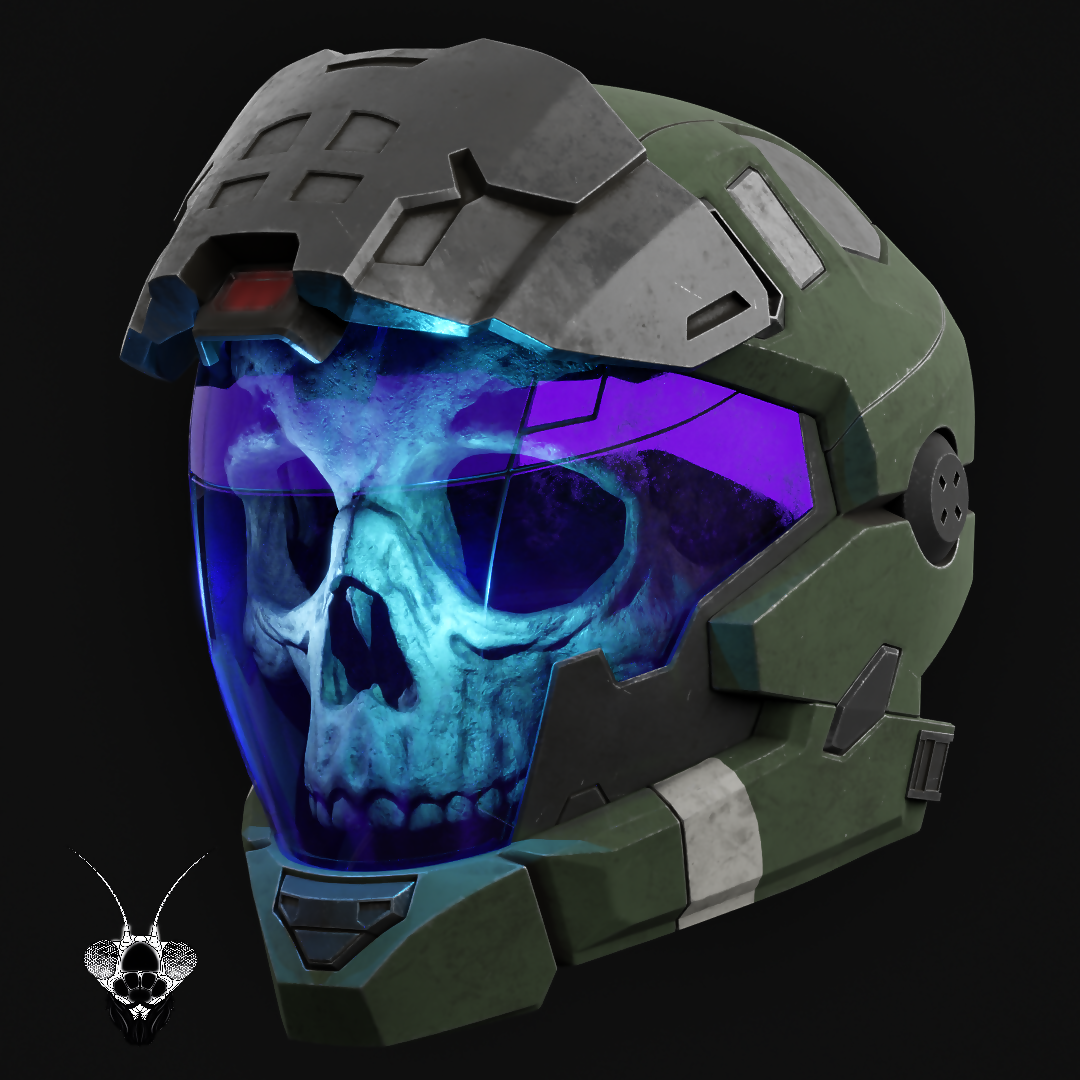 Halo Reach Pilot Haunted Helmet