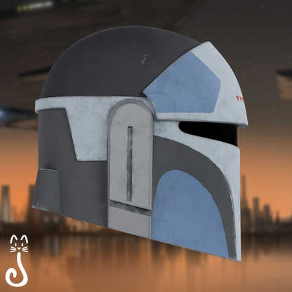 Animated Mandalorian Pilot Helmet