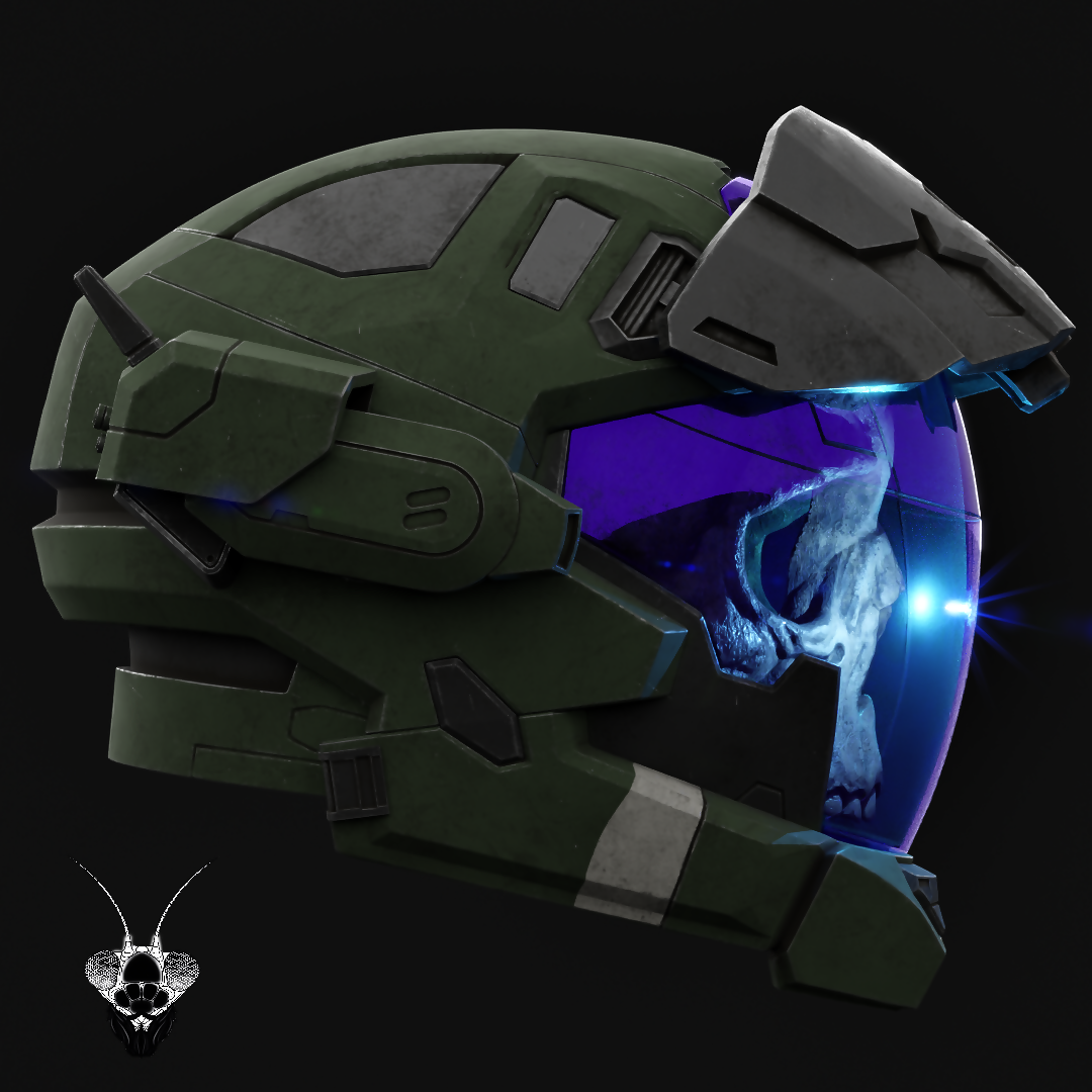 Halo Reach Pilot Haunted Helmet