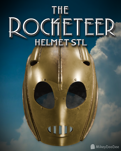 Rocketeer Helmet 3D Print File