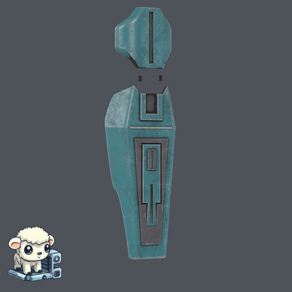 Star Wars Mandalorian Minimalistic Mandalorian Shin STL