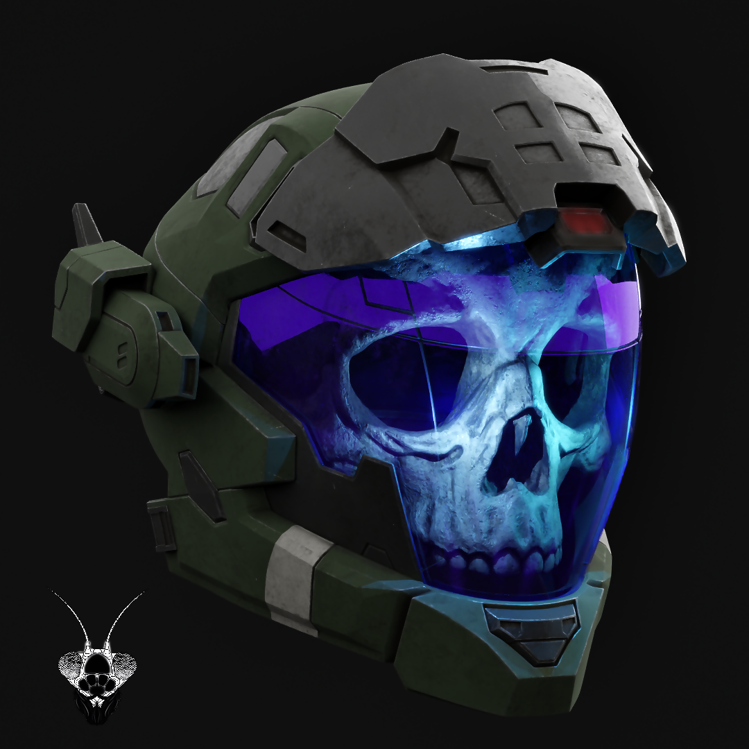 Halo Reach Pilot Haunted Helmet