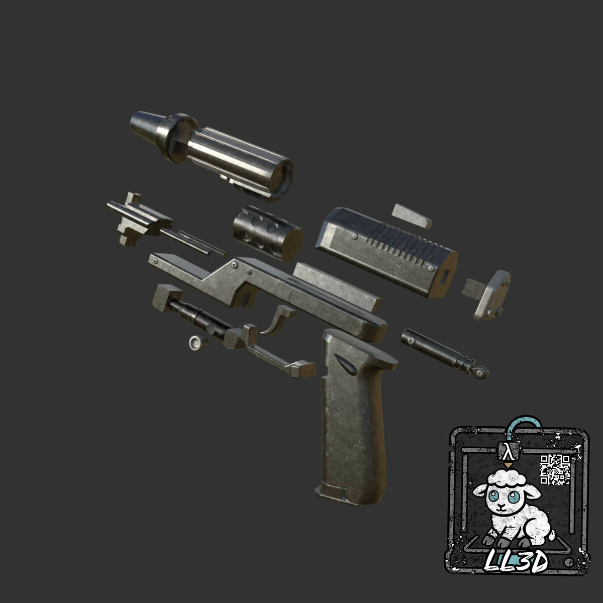 Zero Company DH-16 Blaster Pistol