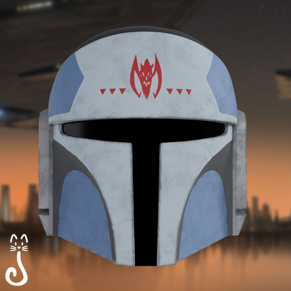 Animated Mandalorian Pilot Helmet