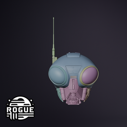 Q9 Bounty Hunter Droid Head STL